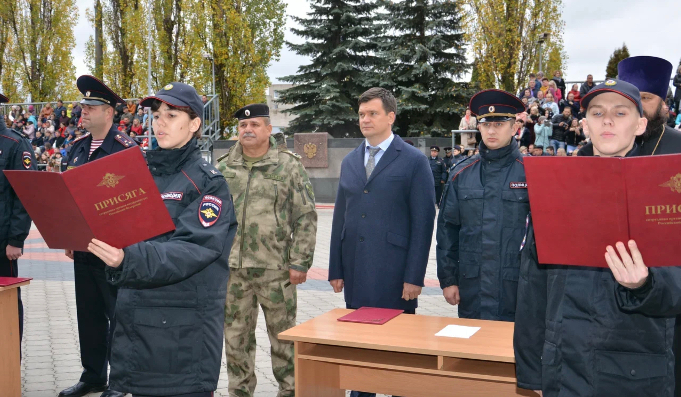 Курсантам Воронежского института МВД пожелали достойно нести службу