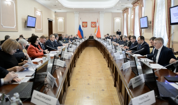 Заседание президиума правительства области.