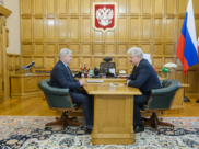 Встреча Александра Гусева с Владимиром Просветовым.