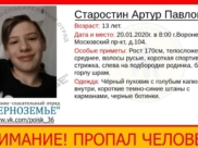 Пропал без вести мальчик.