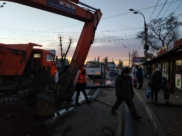 На улице Димитрова вновь обрушился коллектор.