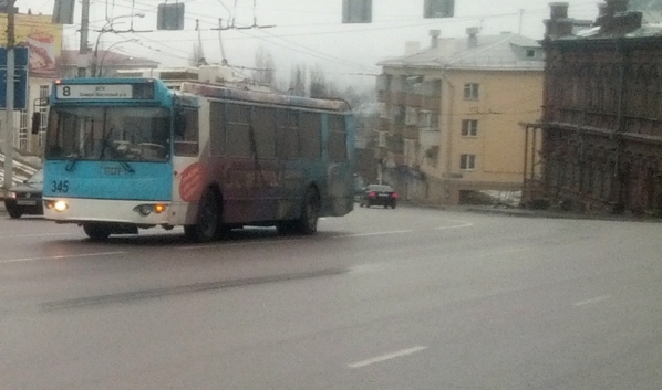 Троллейбус №8 в Воронеже.