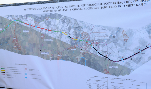 Строительство автомобильной дороги в обход Лосева и Павловска.
