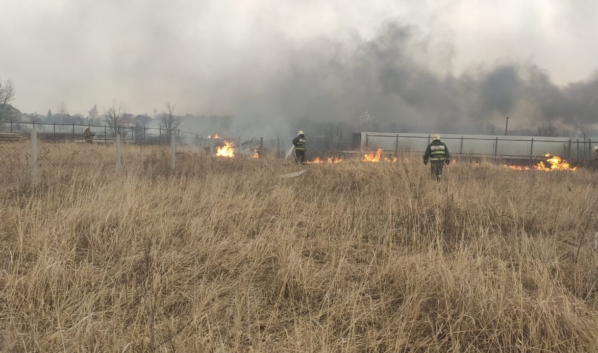 Пожар в Новоусманском районе. 