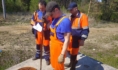 Сотрудники водоканала отремонтировали задвижку в колодце.