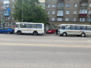 ДТП с двумя маршрутками в Воронеже.
