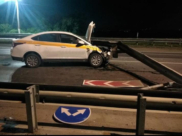 Hyundai Solaris после ДТП.