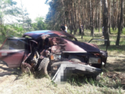 «ВАЗ-21074» после ДТП на улице Смородиновой.