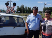 Полицейские помогли автомобилистке.