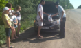 Сотрудники полиции помогли автомобилисту.