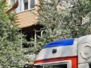 Огонь был в квартире на втором этаже.