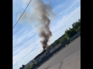 Пожар случился в районе села Ямное.
