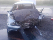 Авто после аварии в Павловском районе.