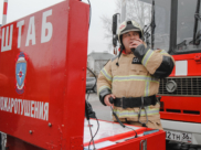 Пожар в Воронежской области.