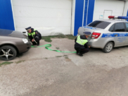 Госавтоинспекторы помогли автомобилистке.