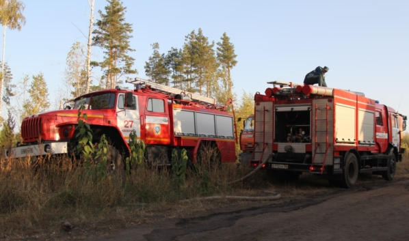 Пожар в поселке Медовка.