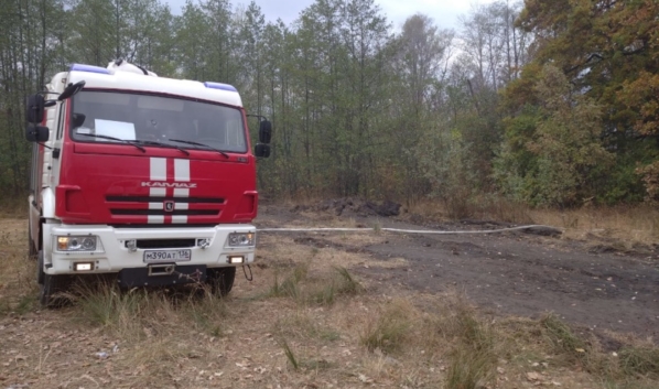 Природный пожар в Бобровском районе потушили.