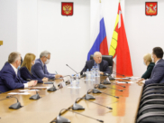 Рабочее совещание в Воронежской областной Думе.