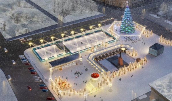 В 2020 году главной темой новогоднего оформления площади Ленина должна стать сказка «Снежная королева».