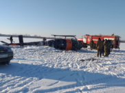 «Робинсон 44» упал в поле под Воронежем.