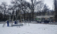 Зимний фонтан в Кольцовском сквере.