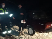Машину вытащили из кювета.