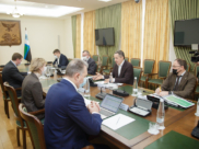Встреча врио губернатора с новым главой Центрально-Черноземного банка.