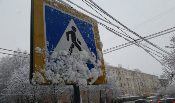 Воронежцев предупреждают о снегопаде.