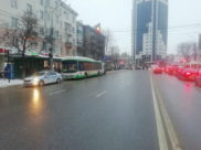Маршрутка въехала в автобус.