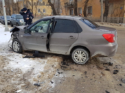 С места ДТП.