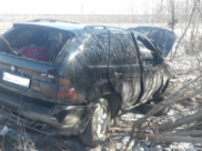 Опрокинулся BMW X5.