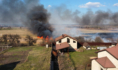 Пожар в поселке Отрадное.