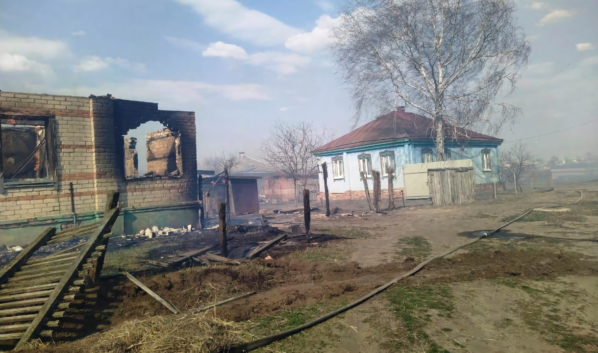 Последствия пожара в Мечетке.