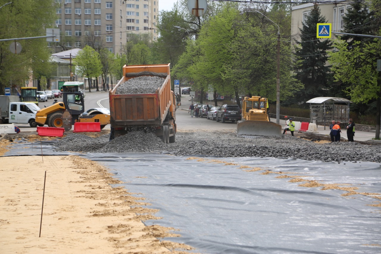 Реконструкция путепровода на улице Ленина.