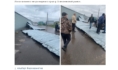 С рынка сорвало крышу.