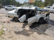 Автомобиль после ДТП в Лисках.