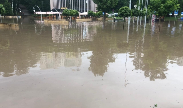 Затопленный Центральный парк.