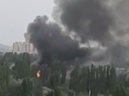 Пожар в Воронеже.