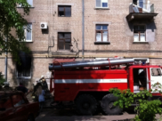 Пожар на улице Лизюкова в Воронеже.