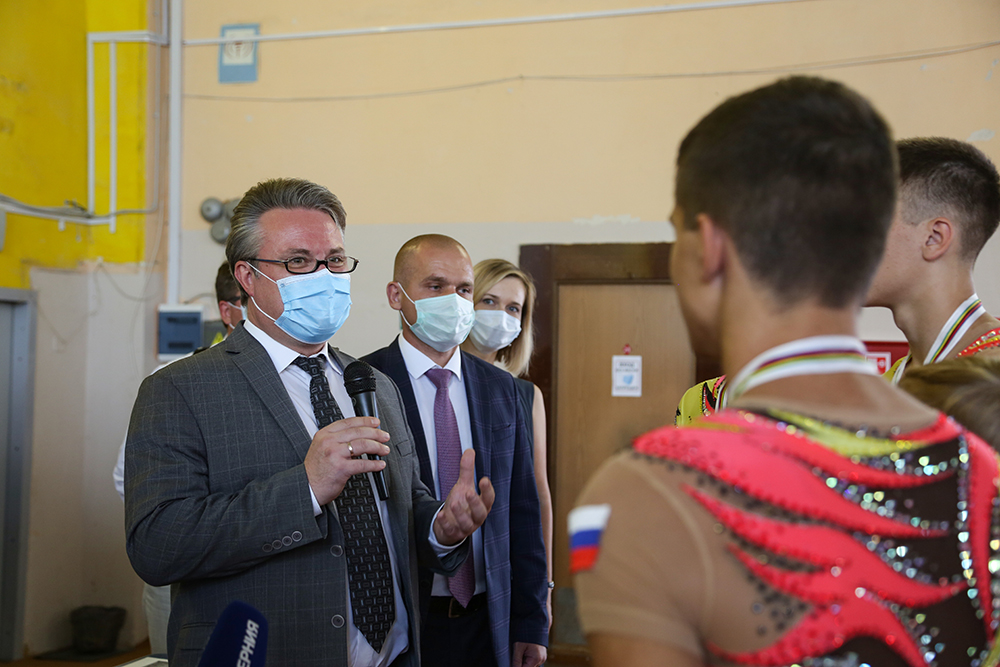 Мэр Воронежа встретился с воспитанниками спортивной школы олимпийского резерва №2.