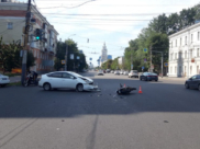 Водитель мотоцикла пострадал.