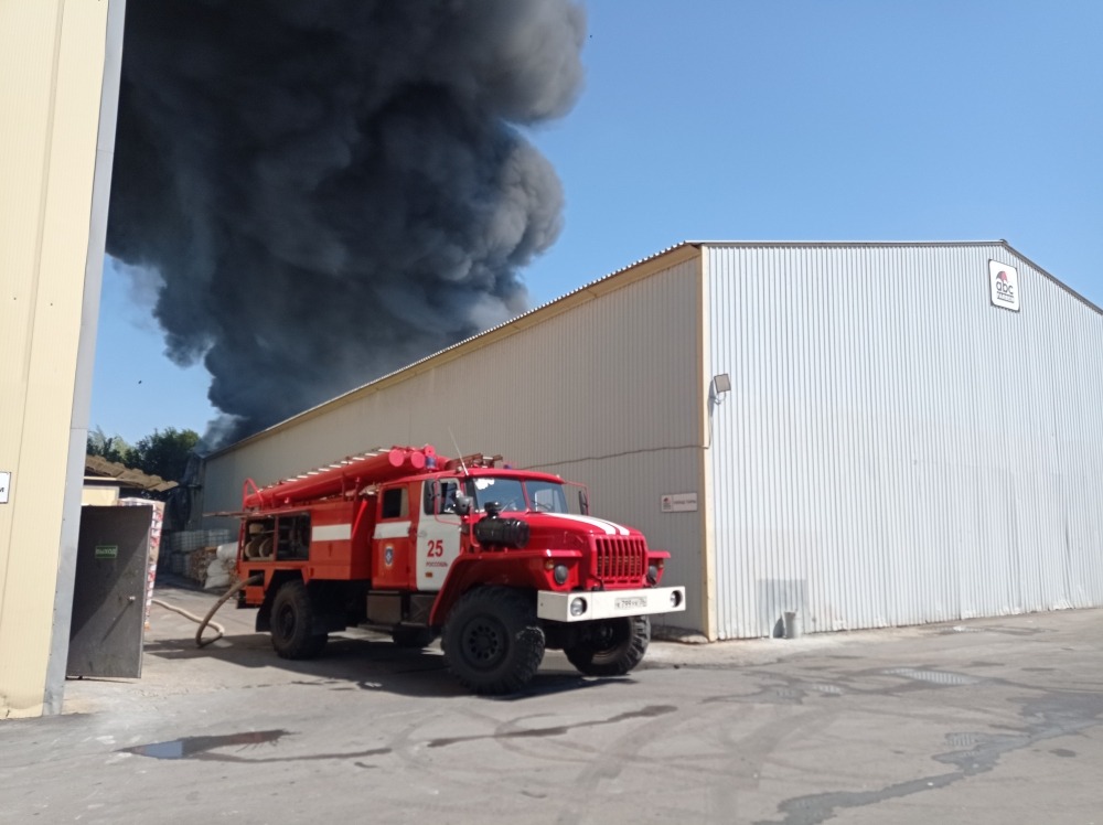 Тушение пожара на складах завода ABC Farben. 