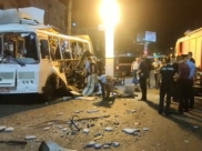 Взорвавшийся автобус.