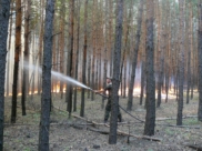 Лесной пожар.
