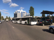 Авария с автобусом в Воронеже.