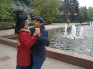 Аргентинское танго в Кольцовском сквере.