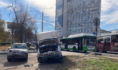 Маршрутный автобус попал в ДТП.