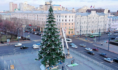 Новогодняя ёлка на площади Ленина.