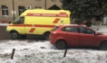 Неотложка врезалась в легковое авто.