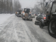 Уборка улиц Воронежа от снега.